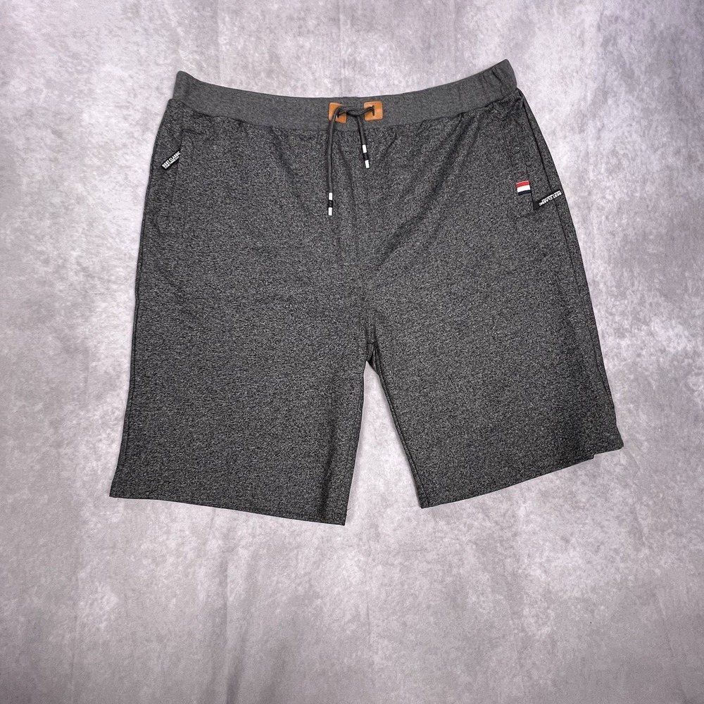 KUYIGO Mens Shorts Casual Drawstring Zipper Pockets Elastic Waist (6XL) 3XL NWT